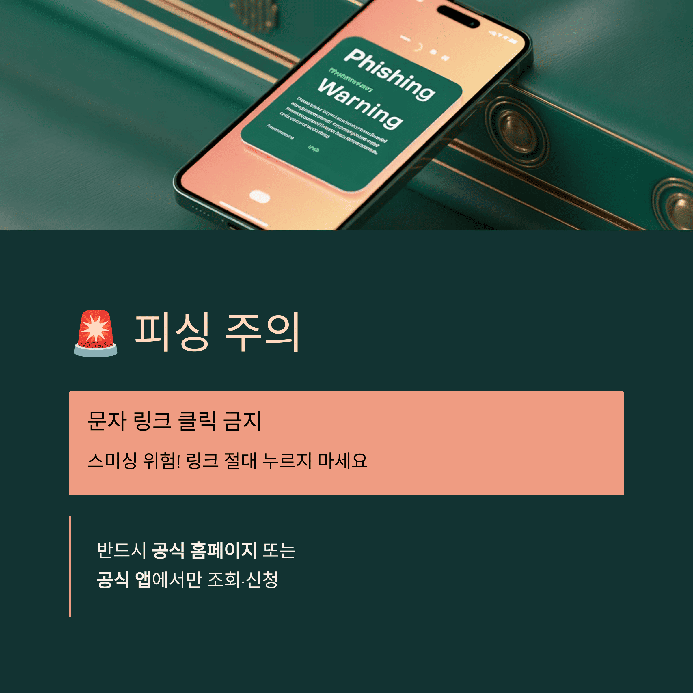 건강보험료 환급금 피싱 주의