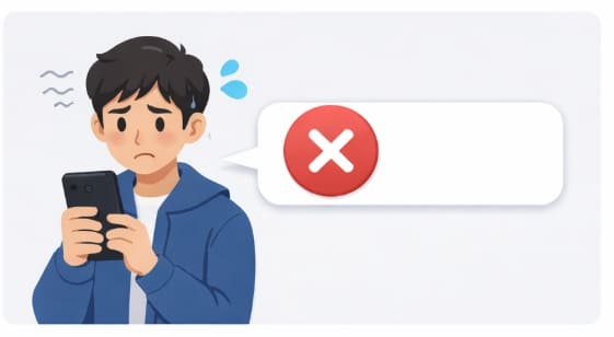 인증실패로당황한남자사진