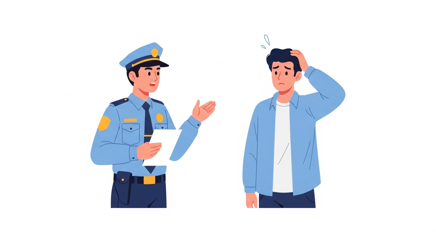 신호위반이파인