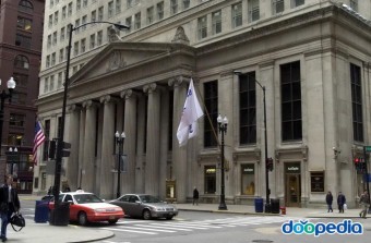 뱅크 오브 아메리카-아메리카 은행 정문