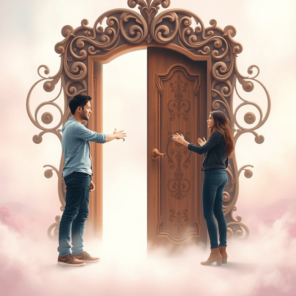 문이 열리면 다른 세계로 연결되는 꿈해몽