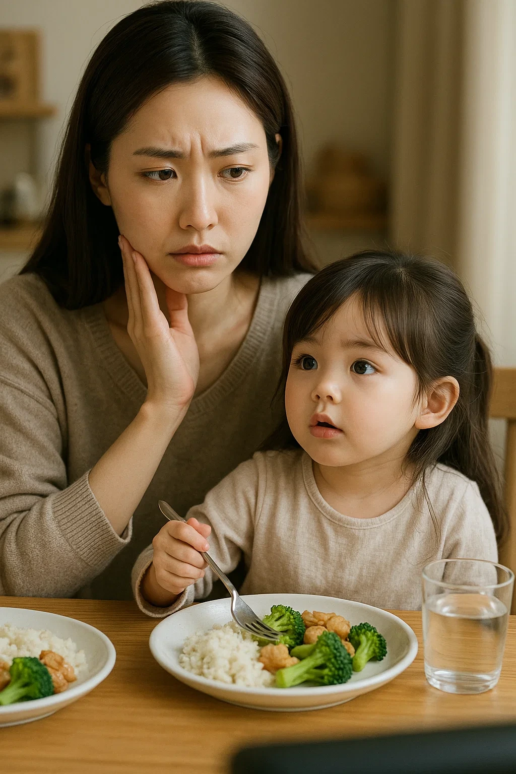 티비만 보고 식사 안하는 아이