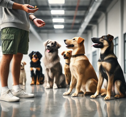 강아지 훈련사진