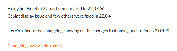 Houdini 22 Production Build 22.0.466 공개