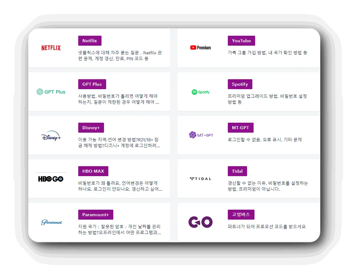 고잉버스-도움말센터-판매-카테고리