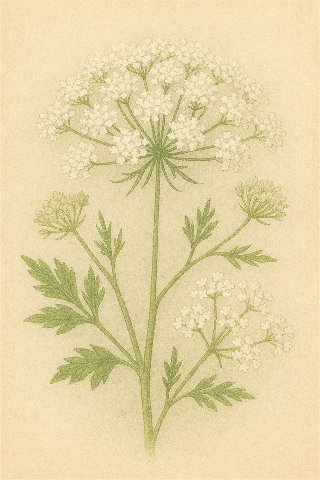 건강과 회복을 기원하는 꽃말 6가지를 소개하는 글 중에 소개된 레이스플라워 그림