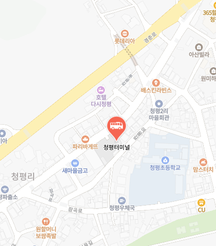 청평터미널 위치