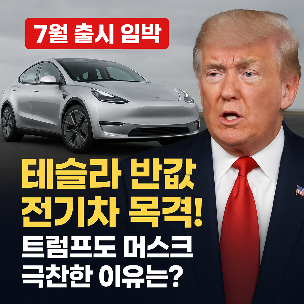 테슬라 반값 전기차 주행 포착