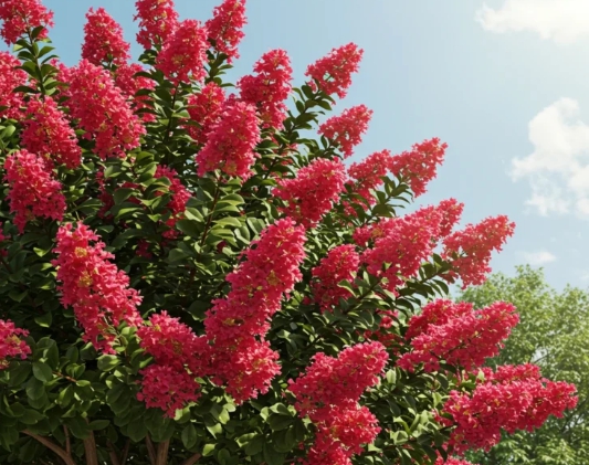 가을에 피는 꽃 배롱나무-함양 상림공원