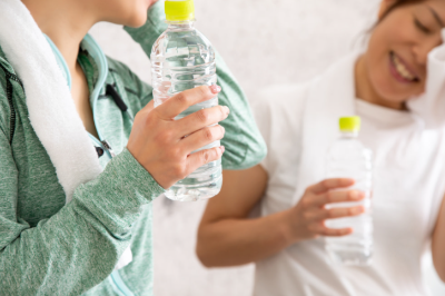 약간의 운동으로 땀이 많이 난다