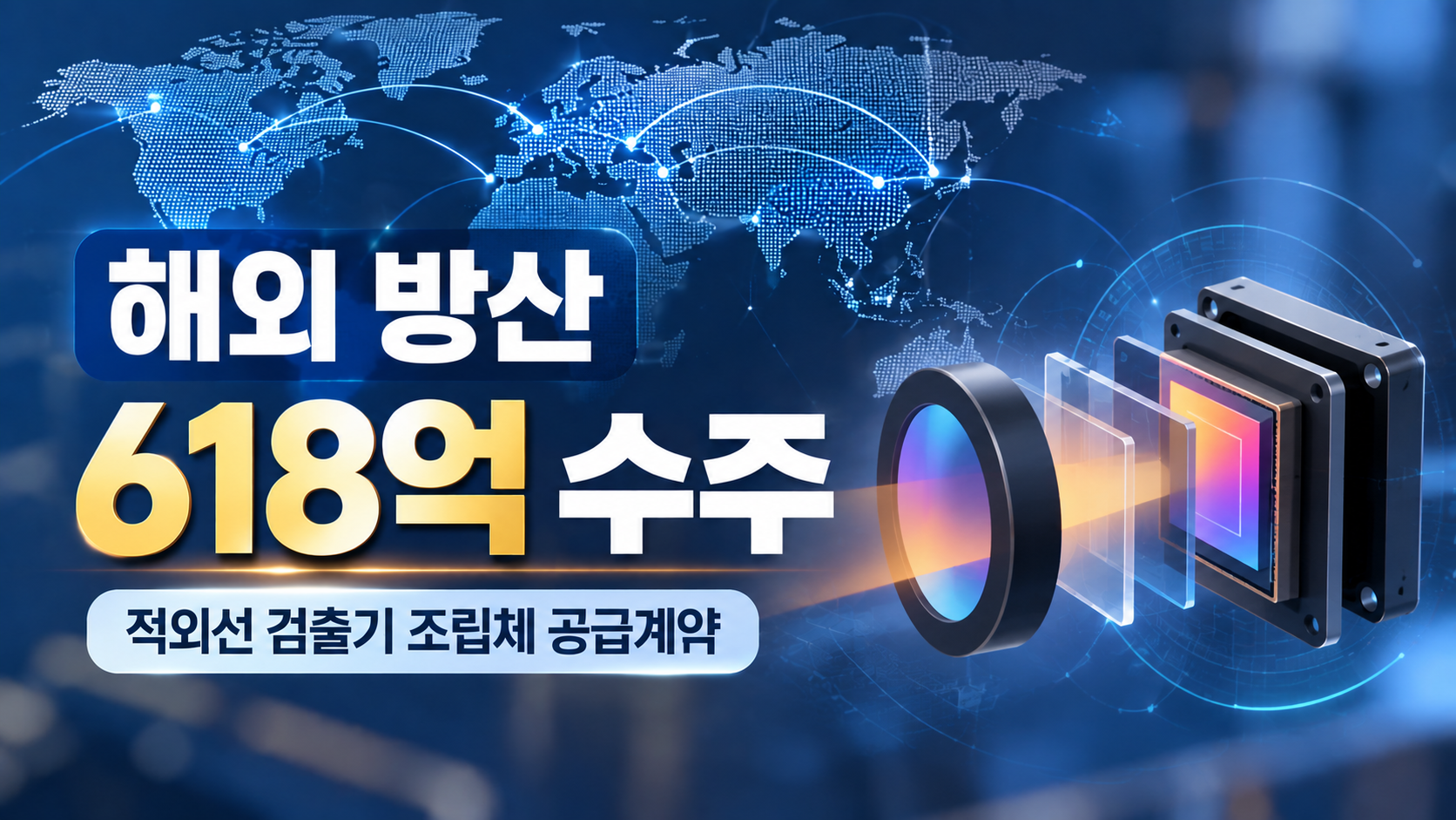 아이쓰리시스템 618억원 해외 방산 적외선 검출기 조립체 공급계약