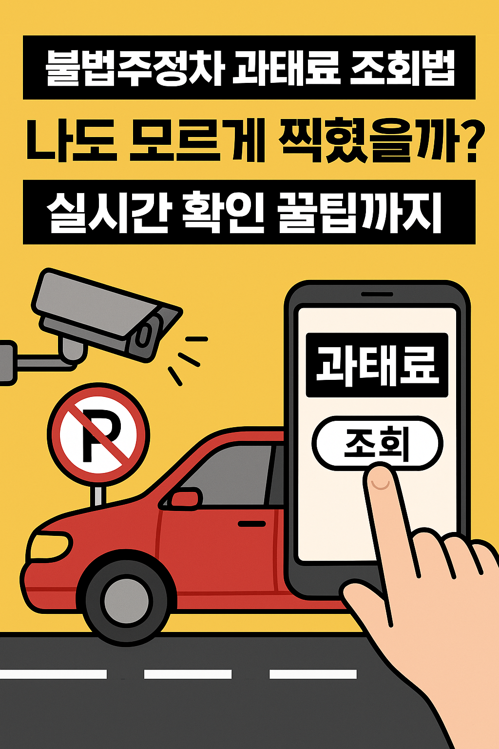 불법주정차 과태료 조회 방법, 나도 모르게 찍혔을까? 실시간 확인 꿀팁까지 관련 사진