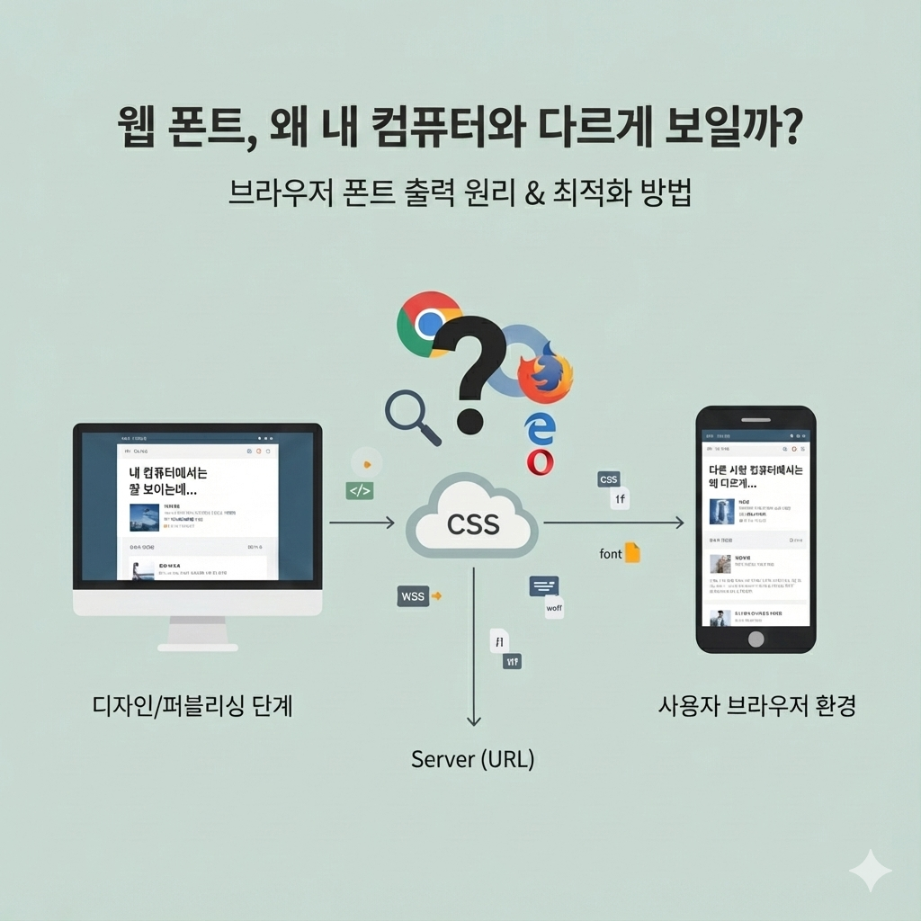 브라우저 폰트 출력 원리와 최적화 방법