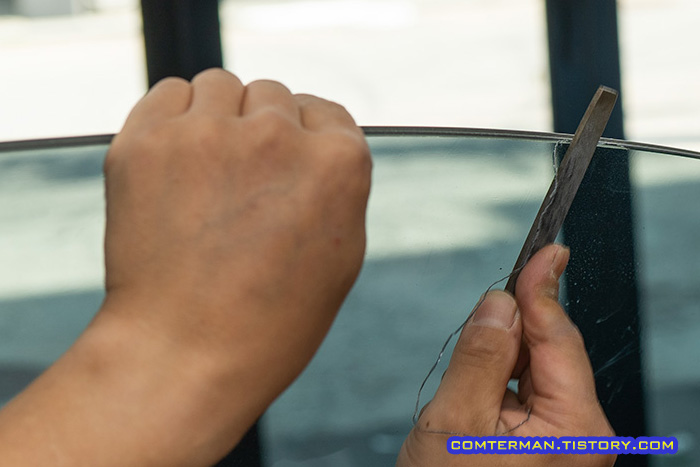 테슬라 모델3 하이랜드 틴팅 쉐이빙