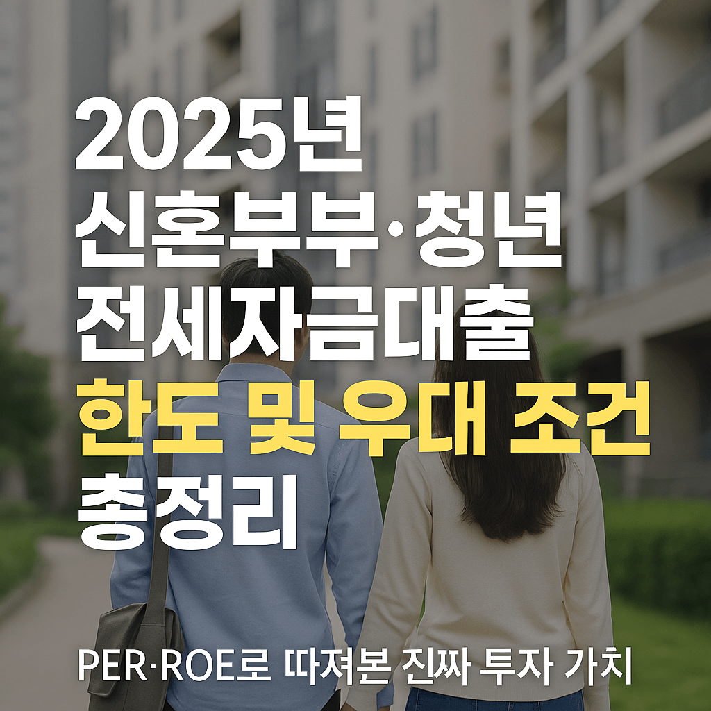 2025년 신혼부부·청년 전세자금대출 한도 및 우대 조건 총정리