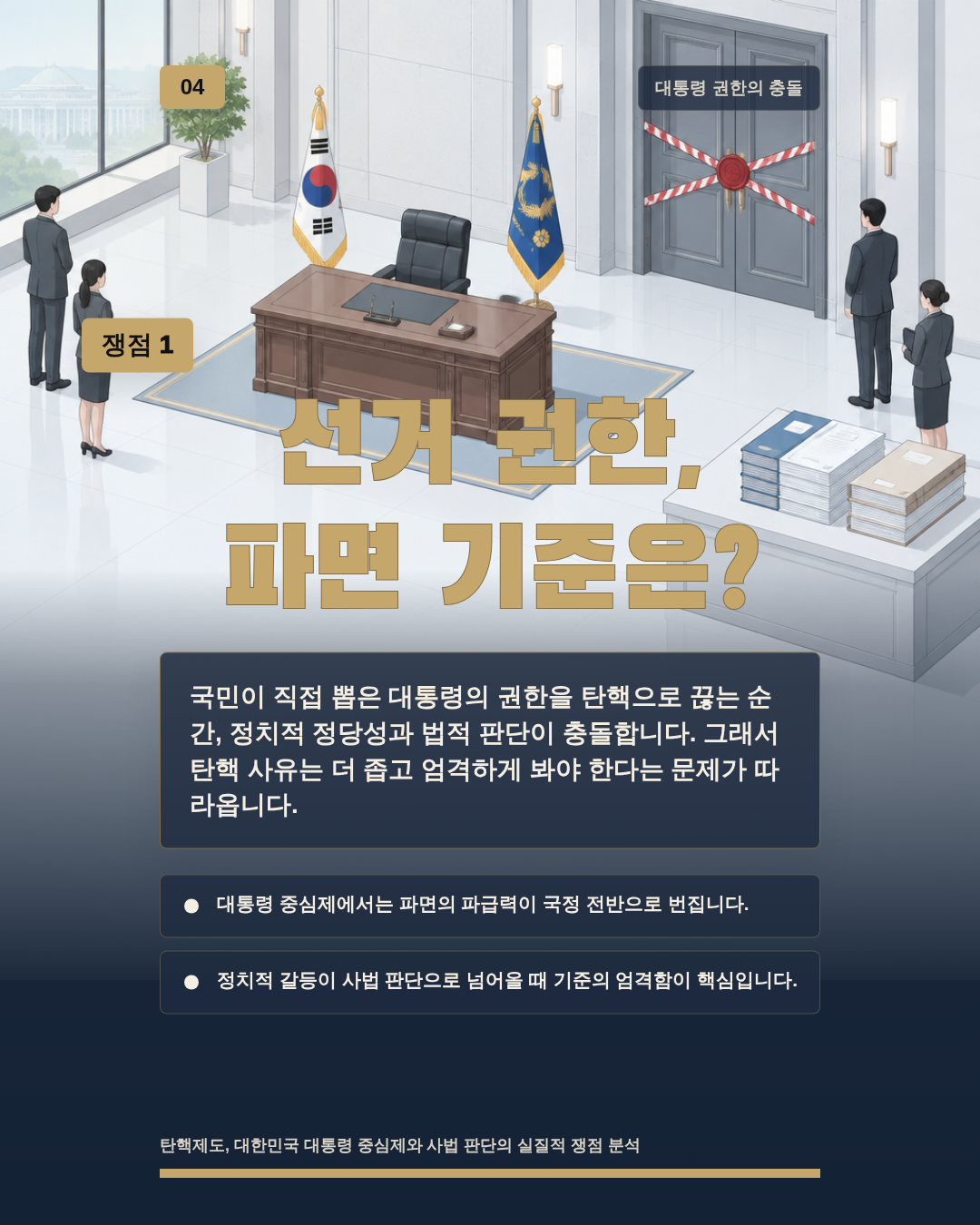 선거 권한, 파면 기준은?