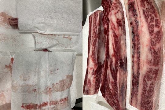 우대갈비-키친타올로-수분빼기