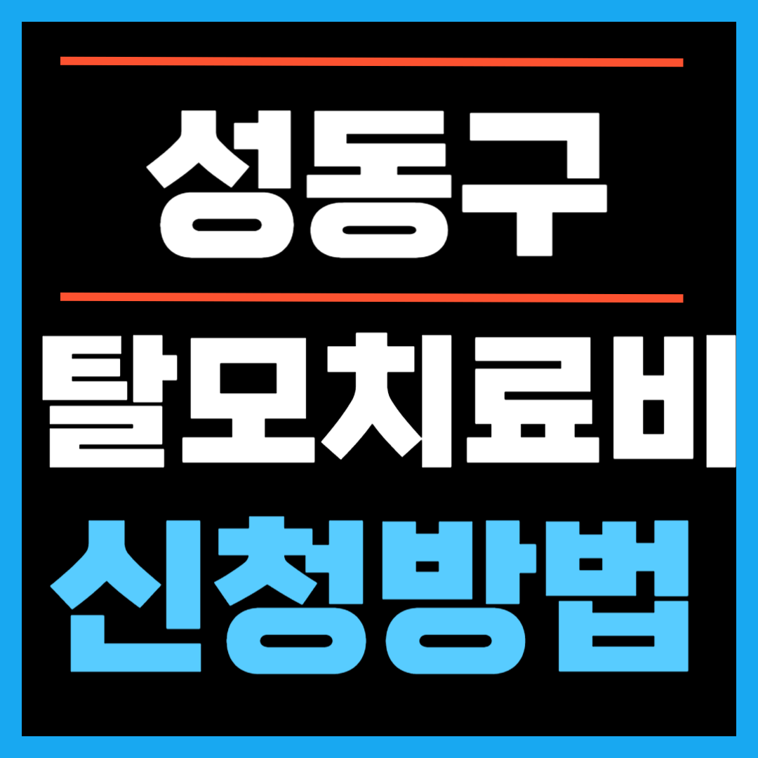 성동구 탈모치료 지원