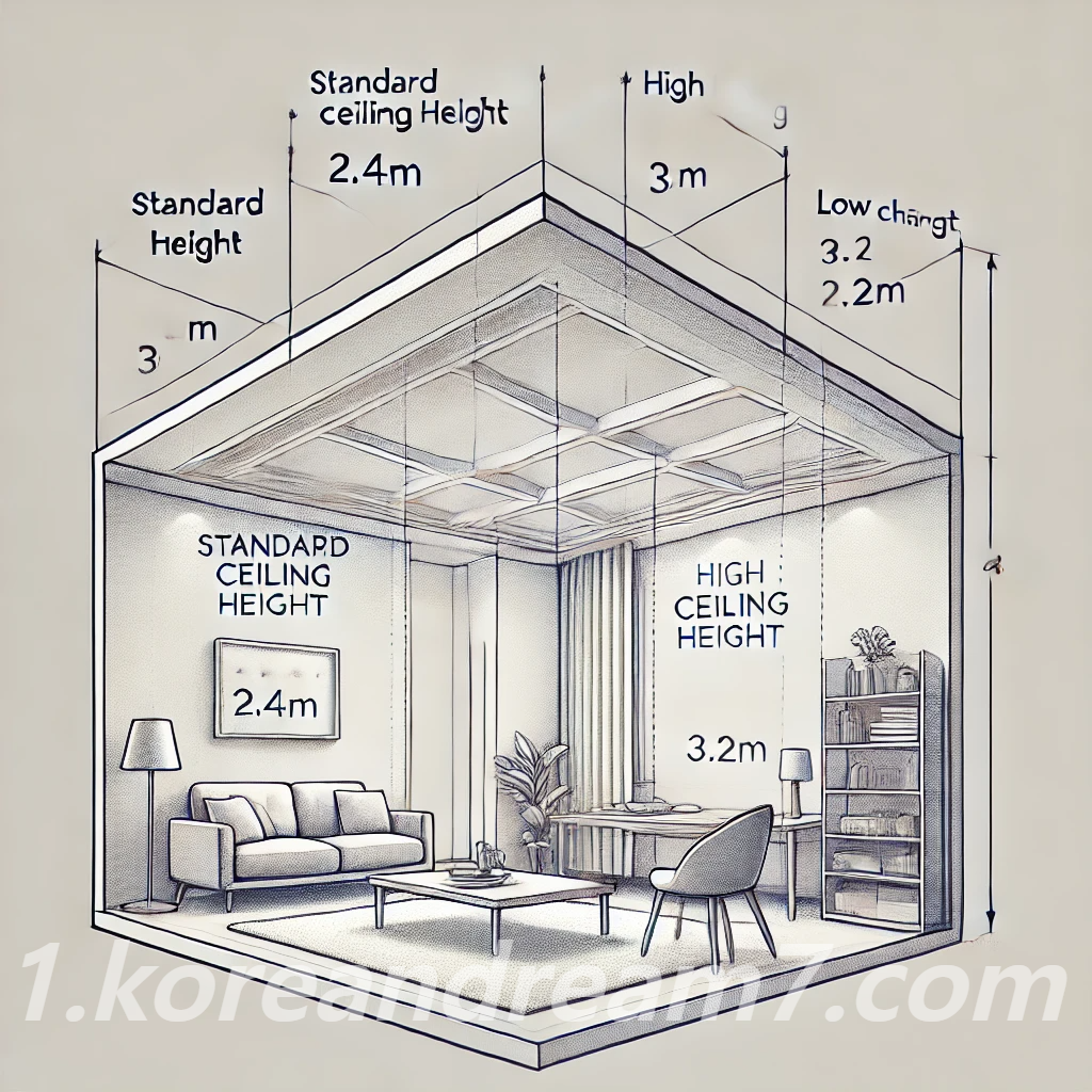 천장고 최소 규정과 4가지 종류