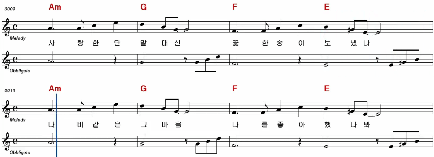 문정선 꽃 이야기 악보