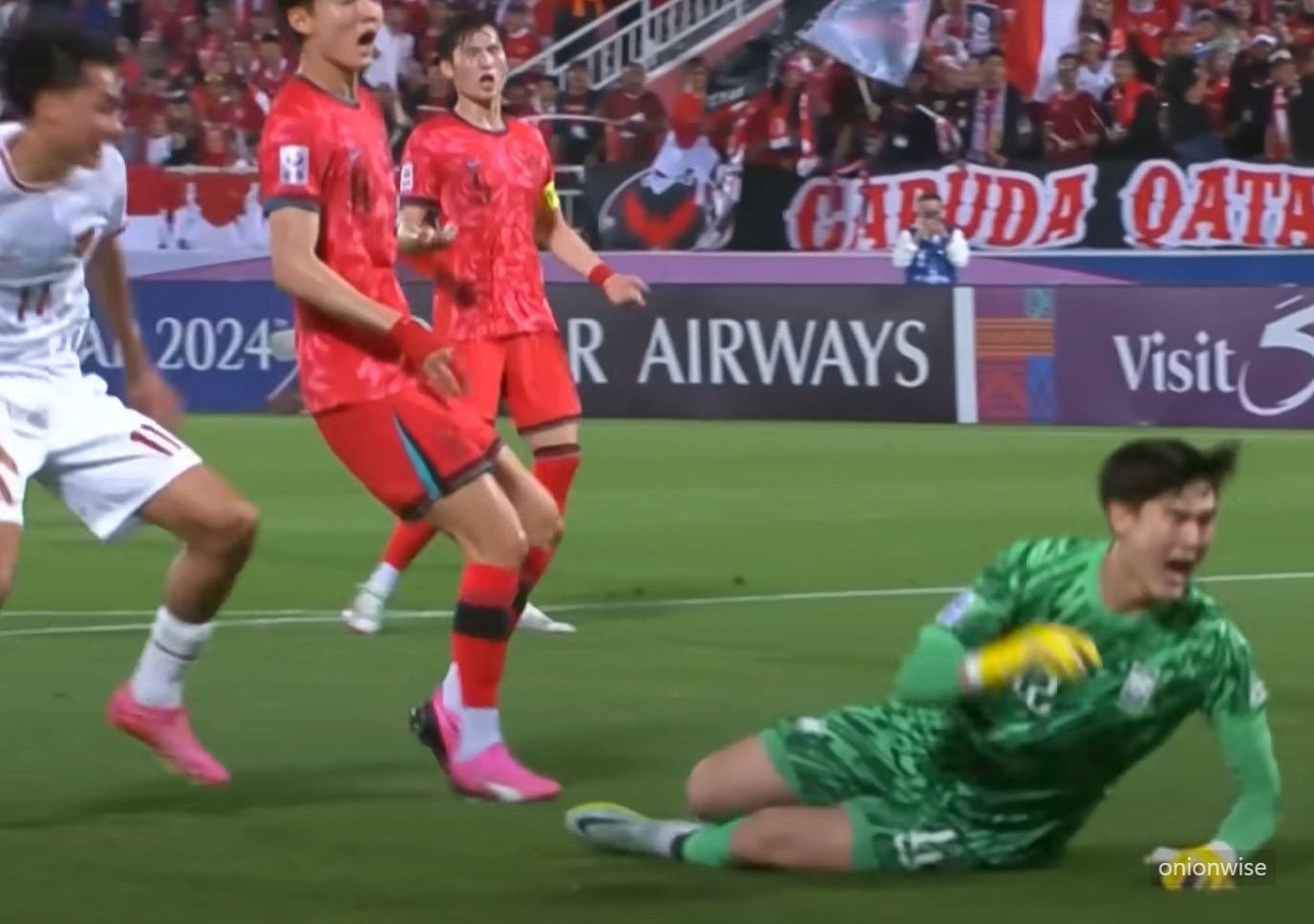 한국 인도네시아 축구 국가대표팀 경기장면