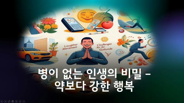 병이 없는 인생의 비밀 – 약보다 강한 행복