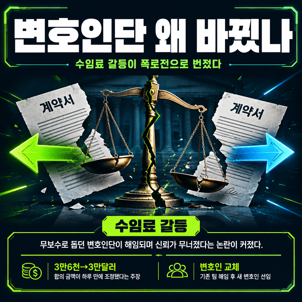변호인단 왜 바꿨나