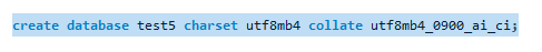 CREATE DATABASE 옵션 포함 생성