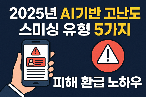 2025 AI기반 고난도 스미싱 유형 5가지와 피해 환급 노하우
