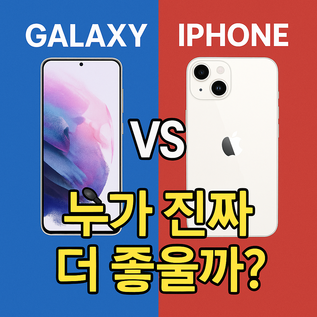 갤럭시 vs 아이폰, 나한테 맞는 스마트폰은 무엇일까?