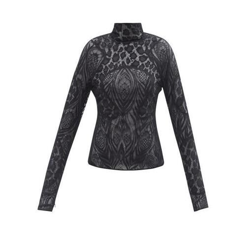 해외배송 톰포드 하이넥 샹티 레이스 블라우스 M0010628583