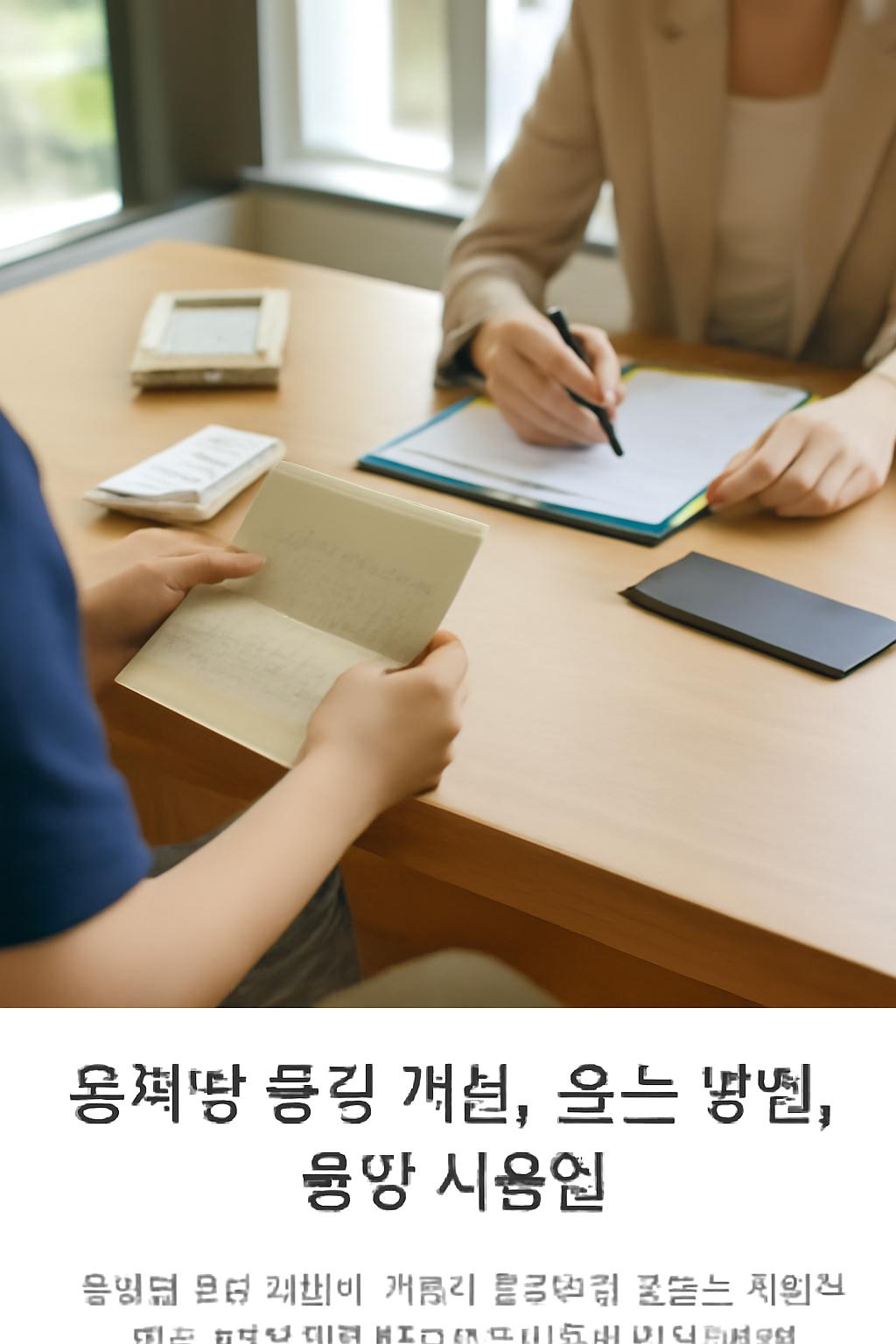 중학생 통장 개설