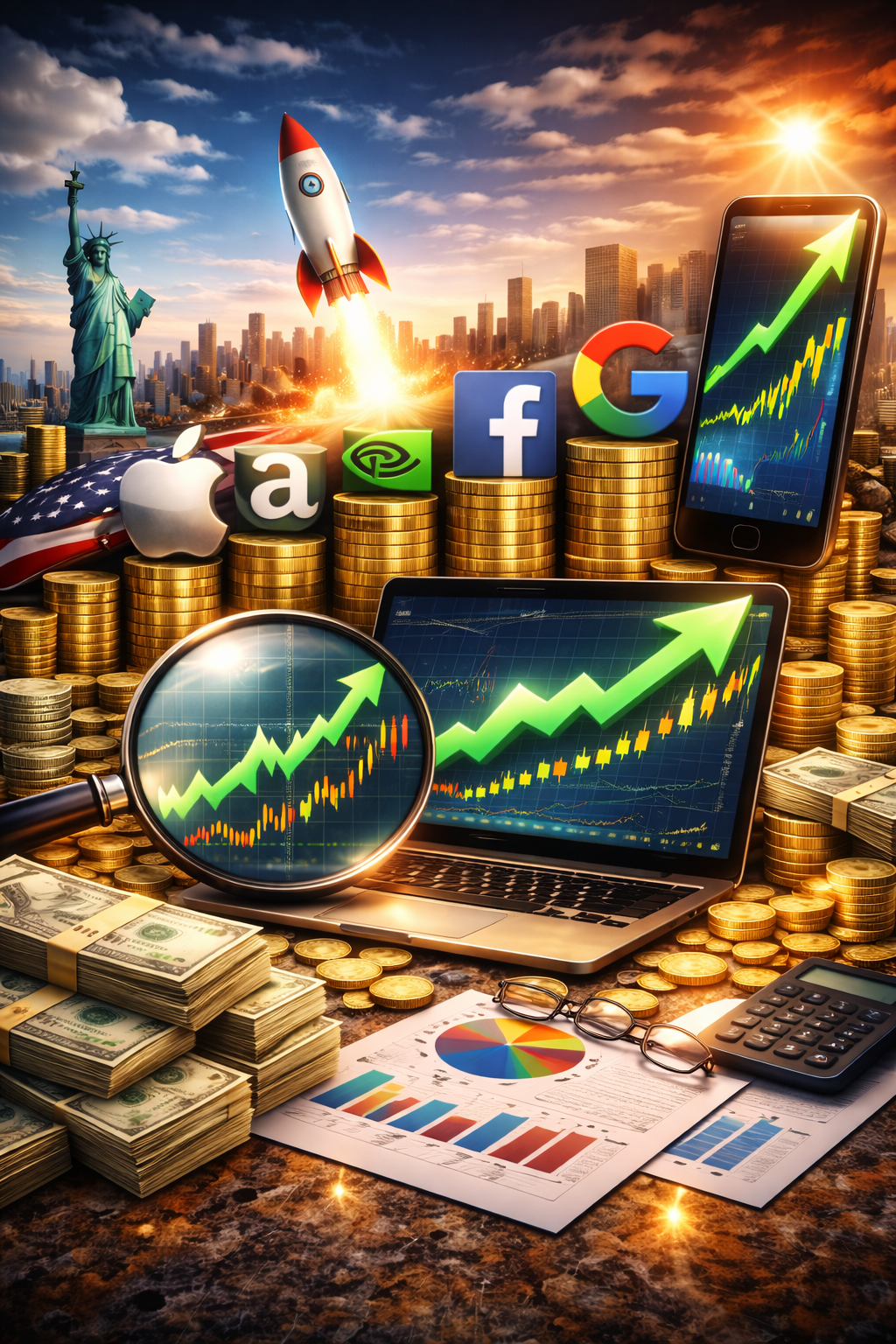 미국 주식시장 폭등 종목 관련 사진