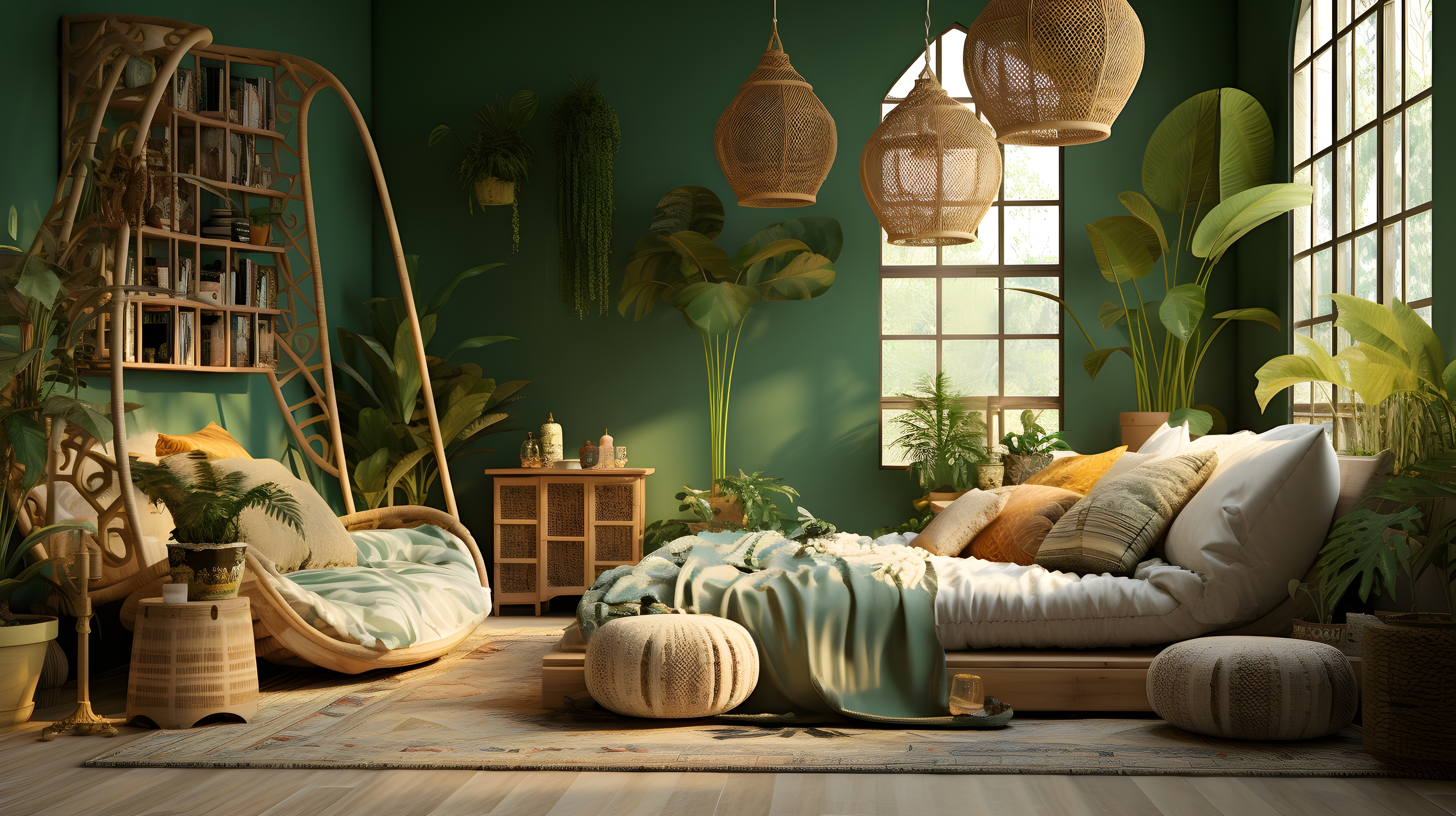 보헤미안 디자인 스타일 특징을 나타낸 모습