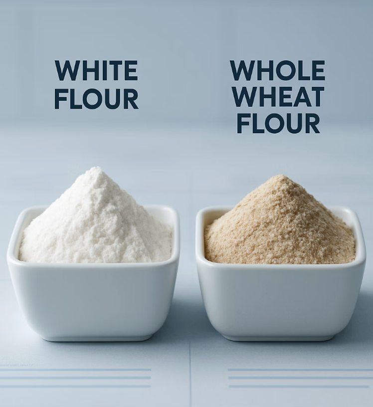 흰 밀가루 vs 통밀, 차이는 있을까?