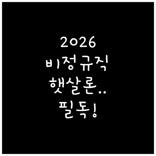 2026년 정부지원 햇살론 비정규직 ..