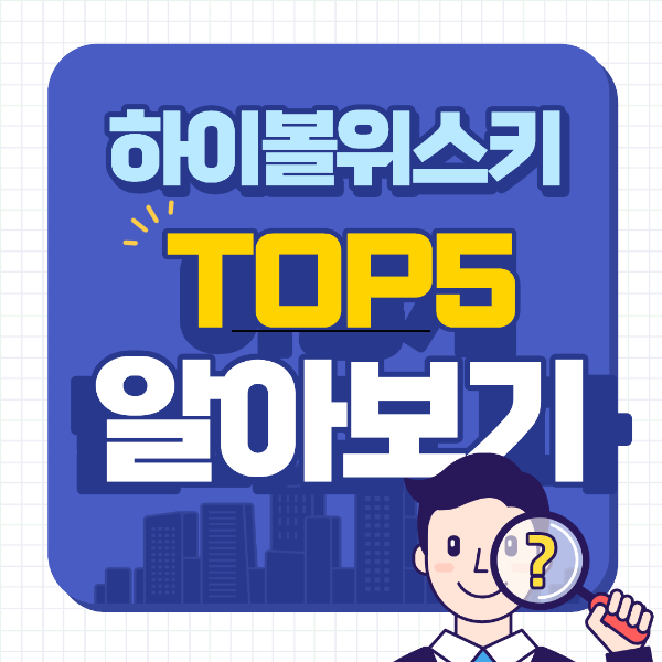 하이볼 위스키 추천 TOP5