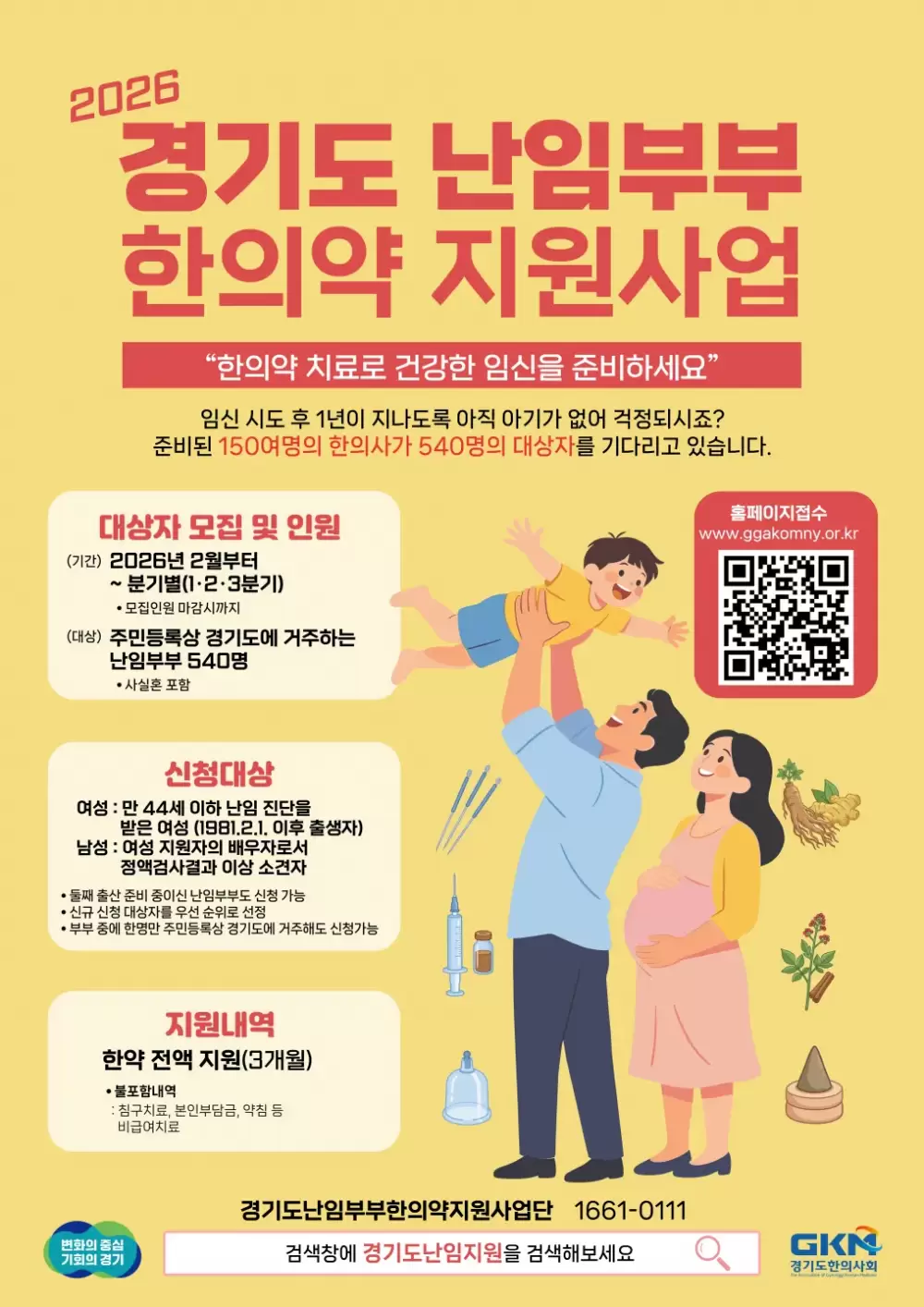 2026 경기도 난임부부 한의약 지원사업 공고