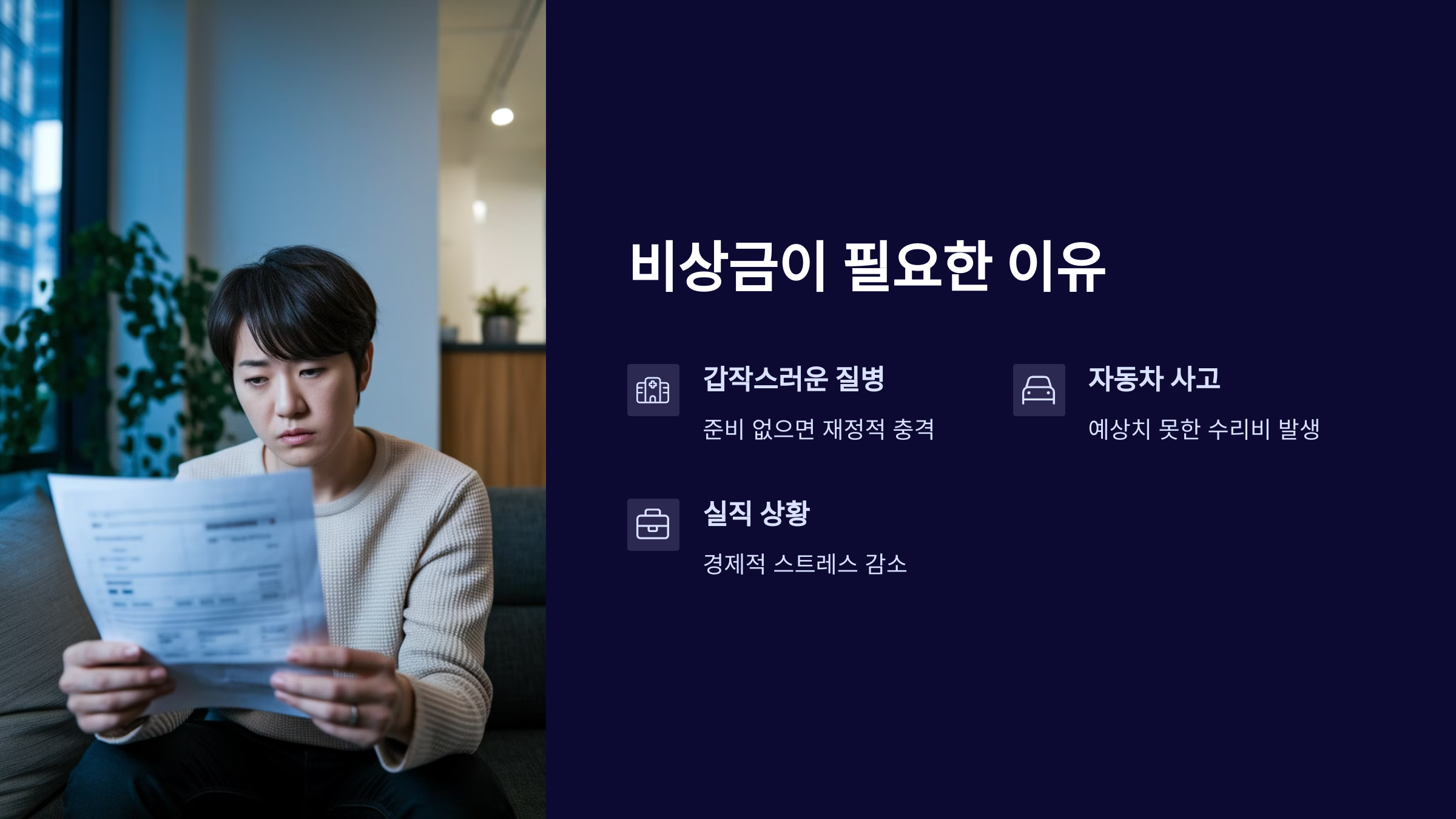 비상금이 필요한 이유