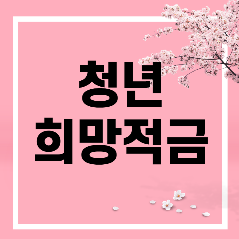 청년희망적금 7월