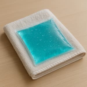 얼굴 붓기 빼는법 - 얼음찜질, 냉타월