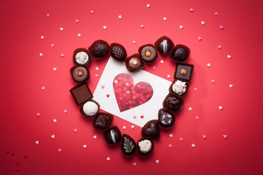 초콜릿으로-만든-하트