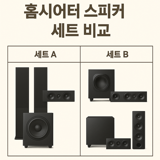 홈시어터 스피커 세트 비교