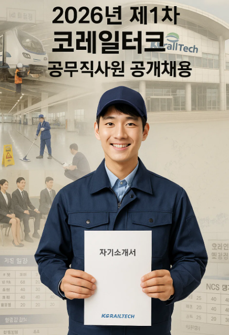2026년 제1차 코레일테크 공무직사원 채용