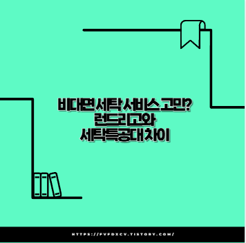 비대면 세탁 서비스 고민? 런드리고와 세탁특공대 차이