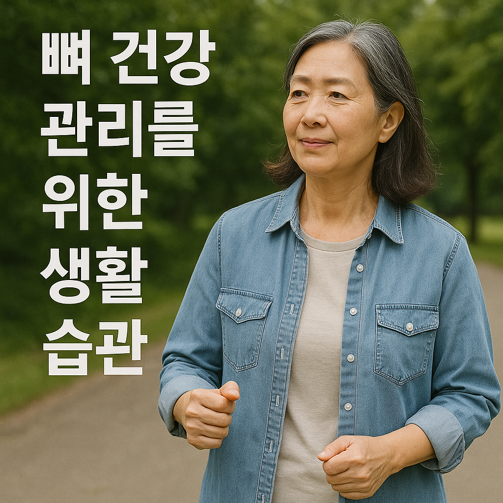 뼈 건강 관리를 위한 생활 습관