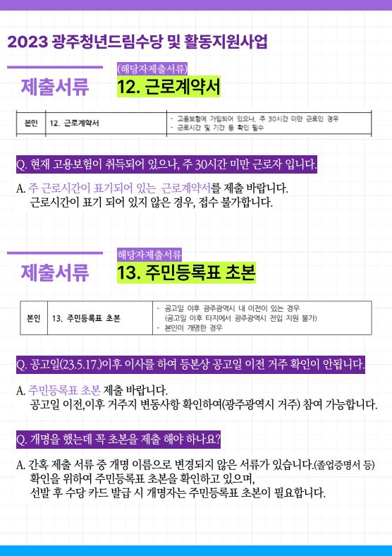 청년드림수당 지원금 지급일정