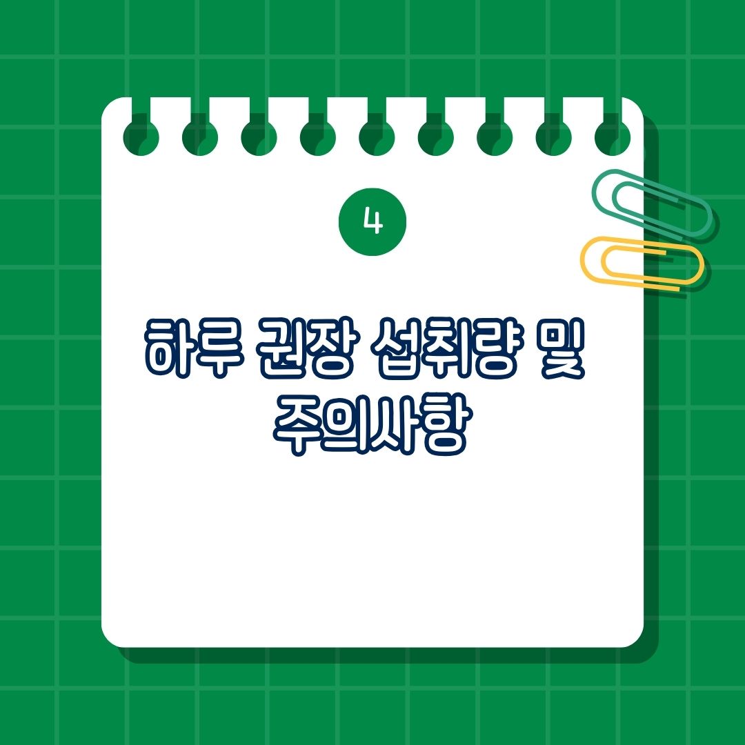 그린 바나나 가루 하루 권장 섭취량 및 주의사항