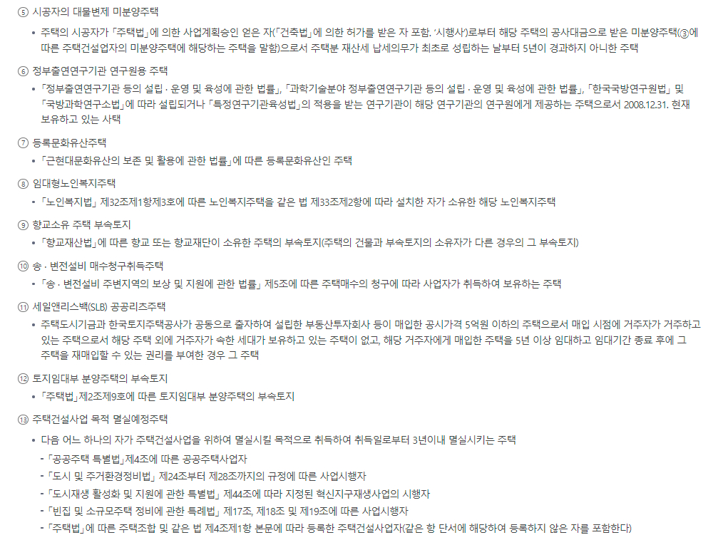 종합부동산세 합산배제 및 과세특례 신고-사원용주택 합산배제 안내