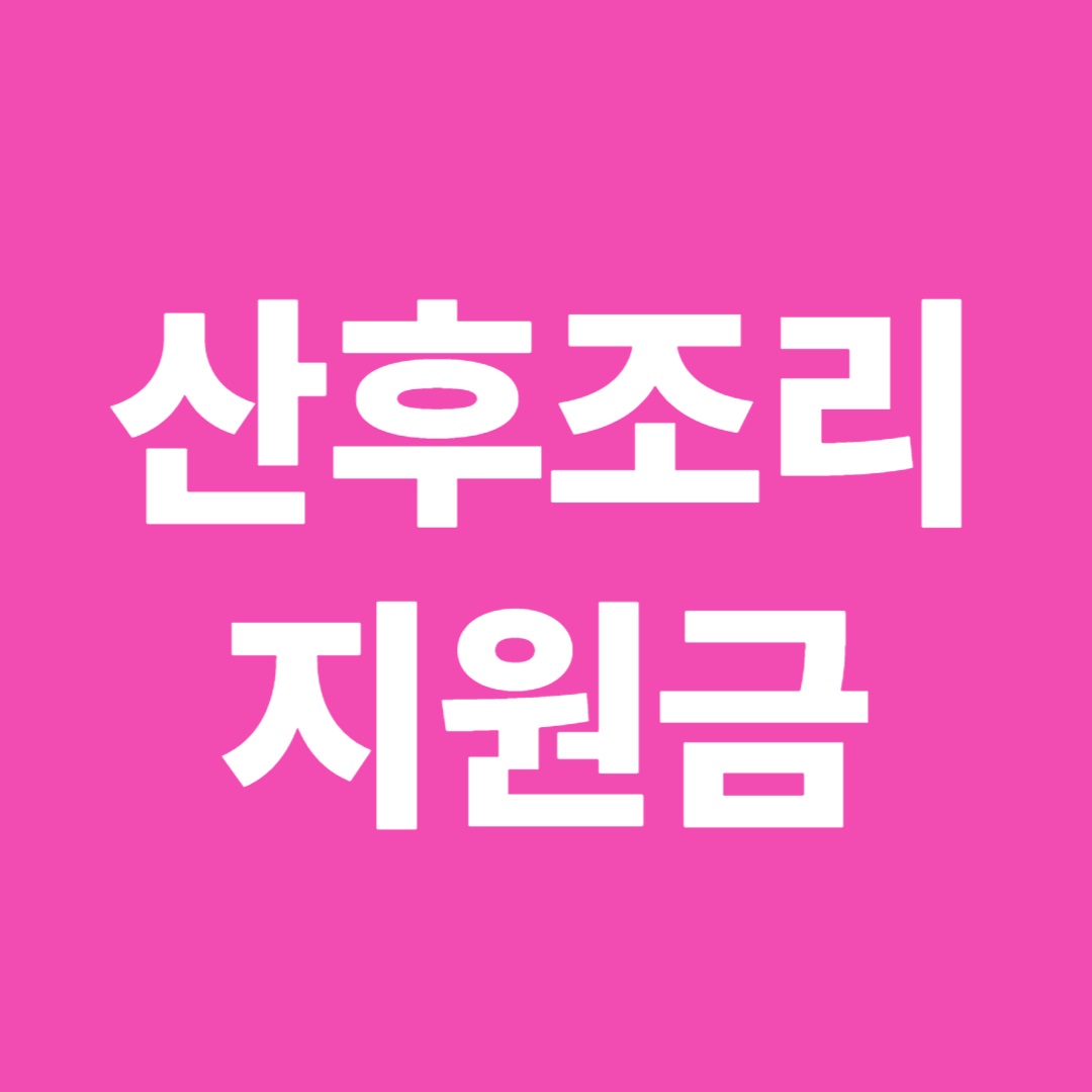 산후조리지원금